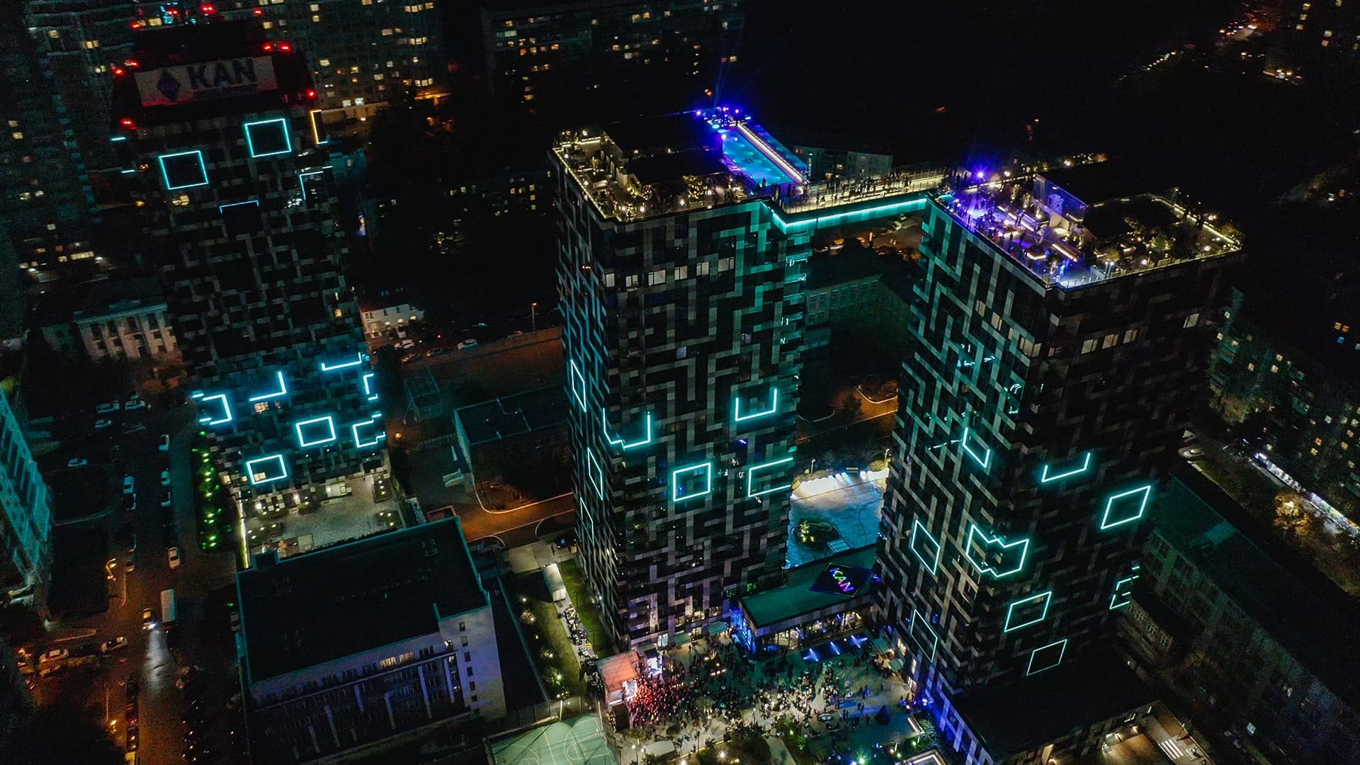 Modern Tetris Hall Apartment Building