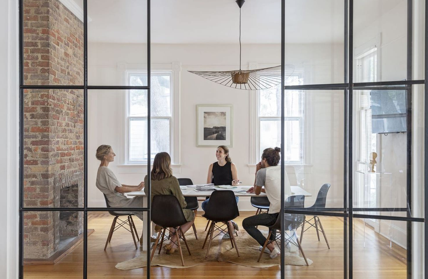 Office meeting and discussion